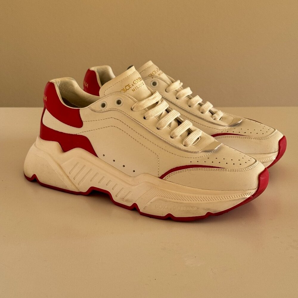 Dolce & Gabbana Daymaster Low 'White Red' sneakers trainers Men’s 8 US (UK 7)